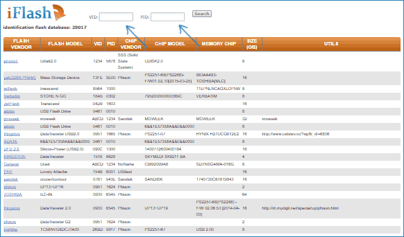 Поиск программы для ремонта флешки на iFlash