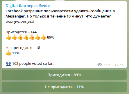 Пример использования VoteBot